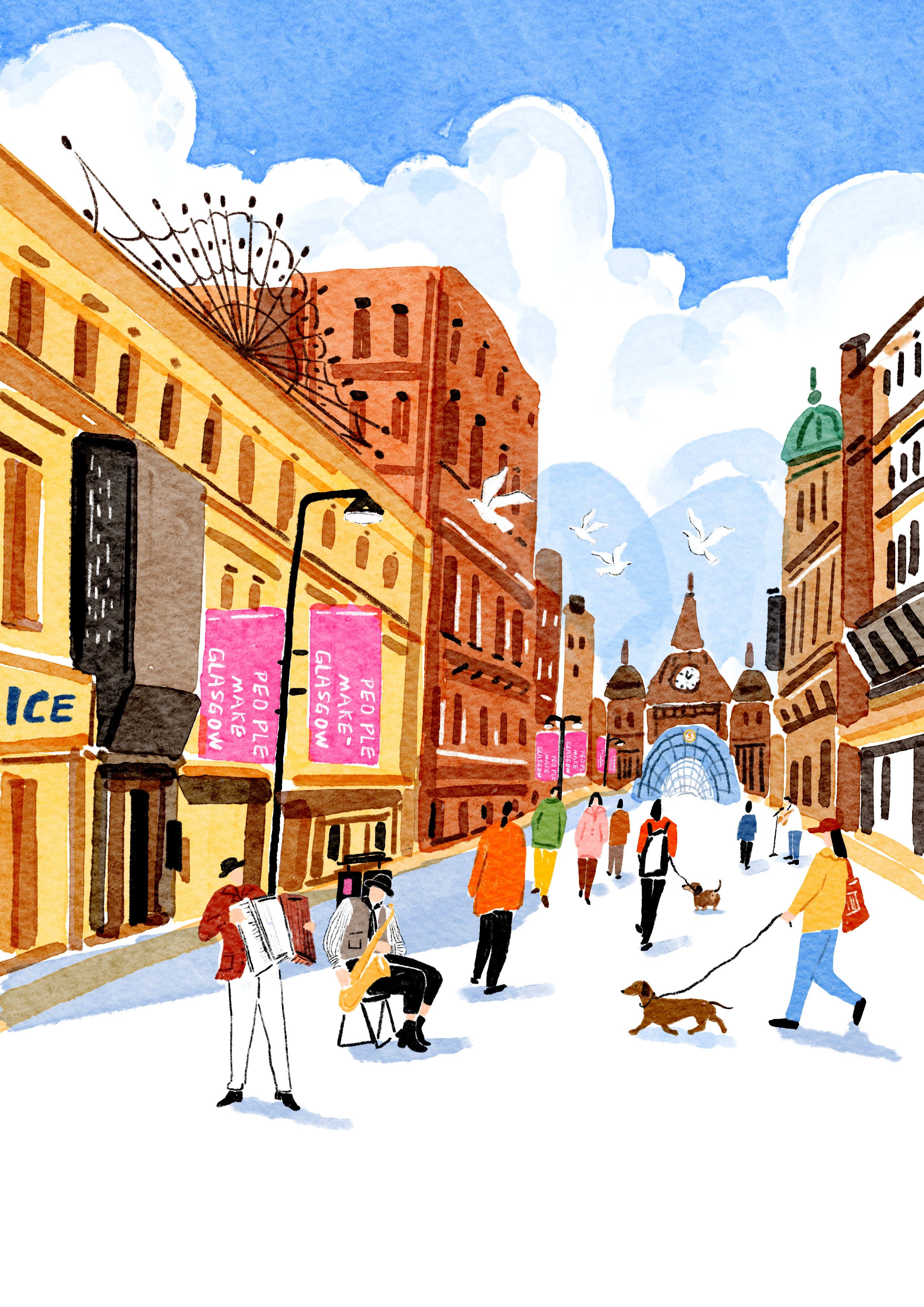 Knock Nook Buchanan Street Greeting Card