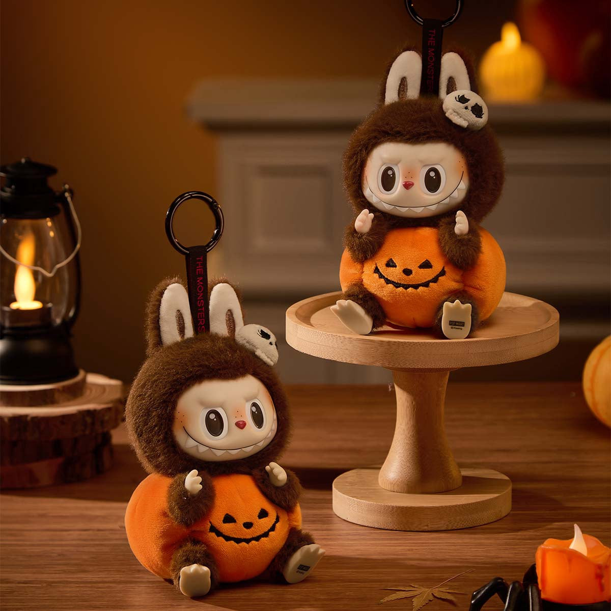POP MART - Labubu - Happy Halloween Party Series-Sitting Pumpkin - Vinyl Plush Pendant - No return & refund & exchange - Resale