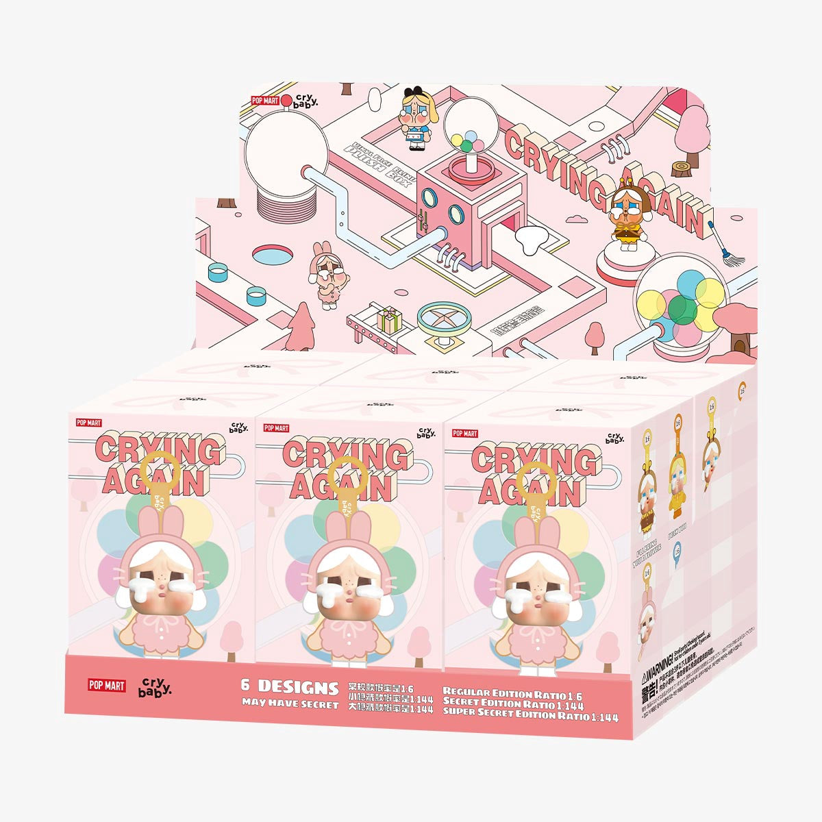 POP MART - CRYBABY - Crying Again Series-Vinyl Face Plush Blind Box - No return & refund & exchange - Resale