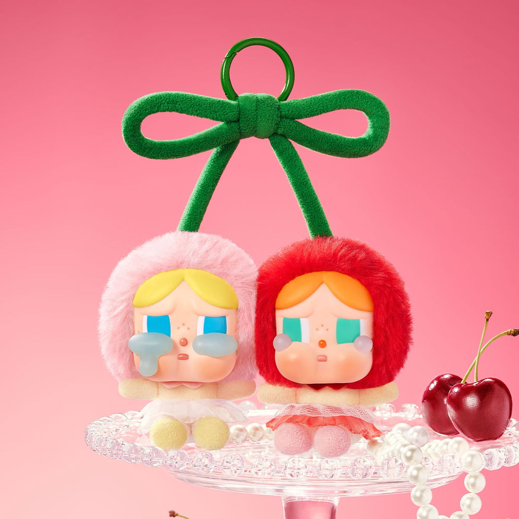 POP MART - CRYBABY - Crying For Love Series - Vinyl Plush Hanging Card (Love You Cherry Much) - No return & refund & exchange - Resale