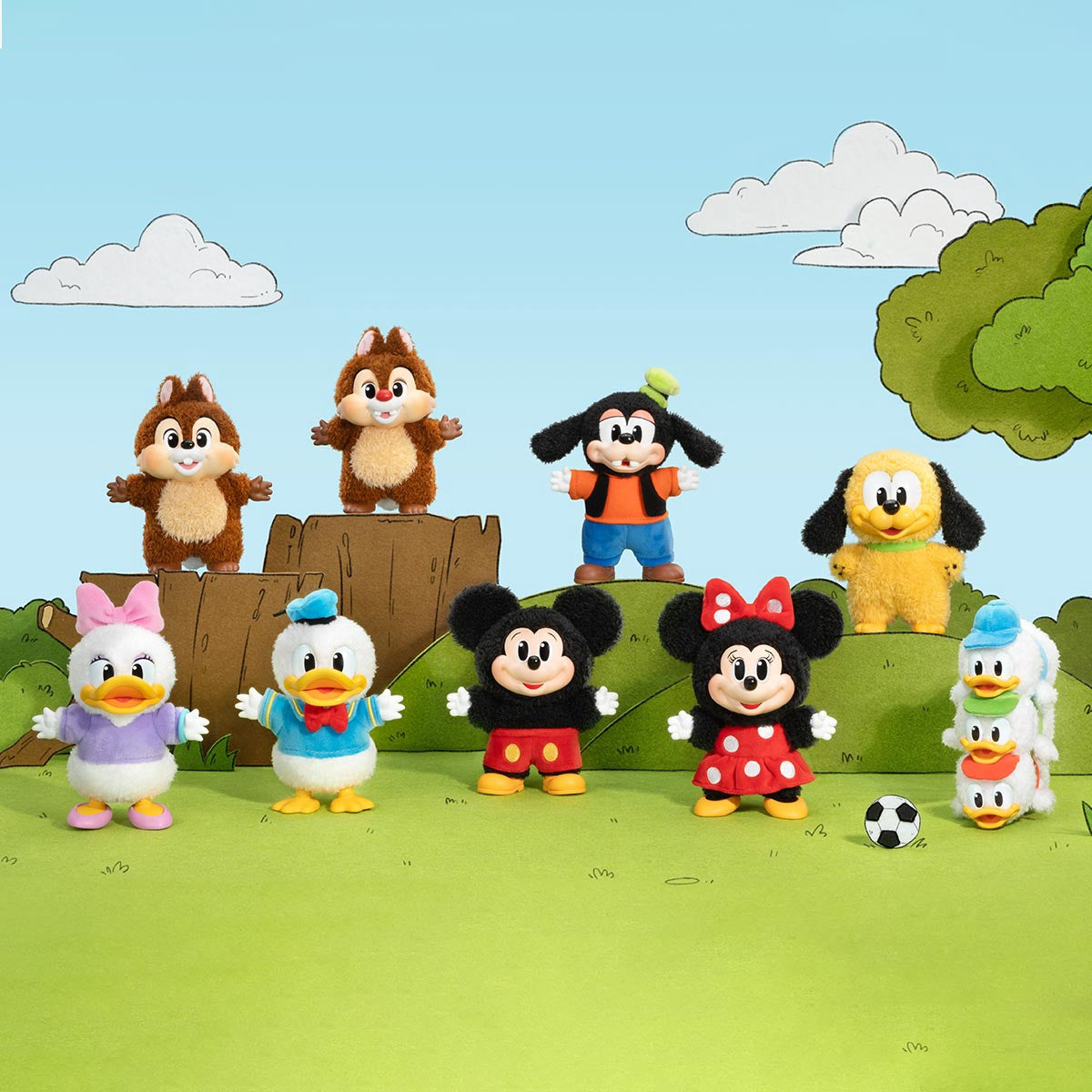 POP MART - Mickey Family Cute Together Keychain Series Figures - No return & refund & exchange - Resale