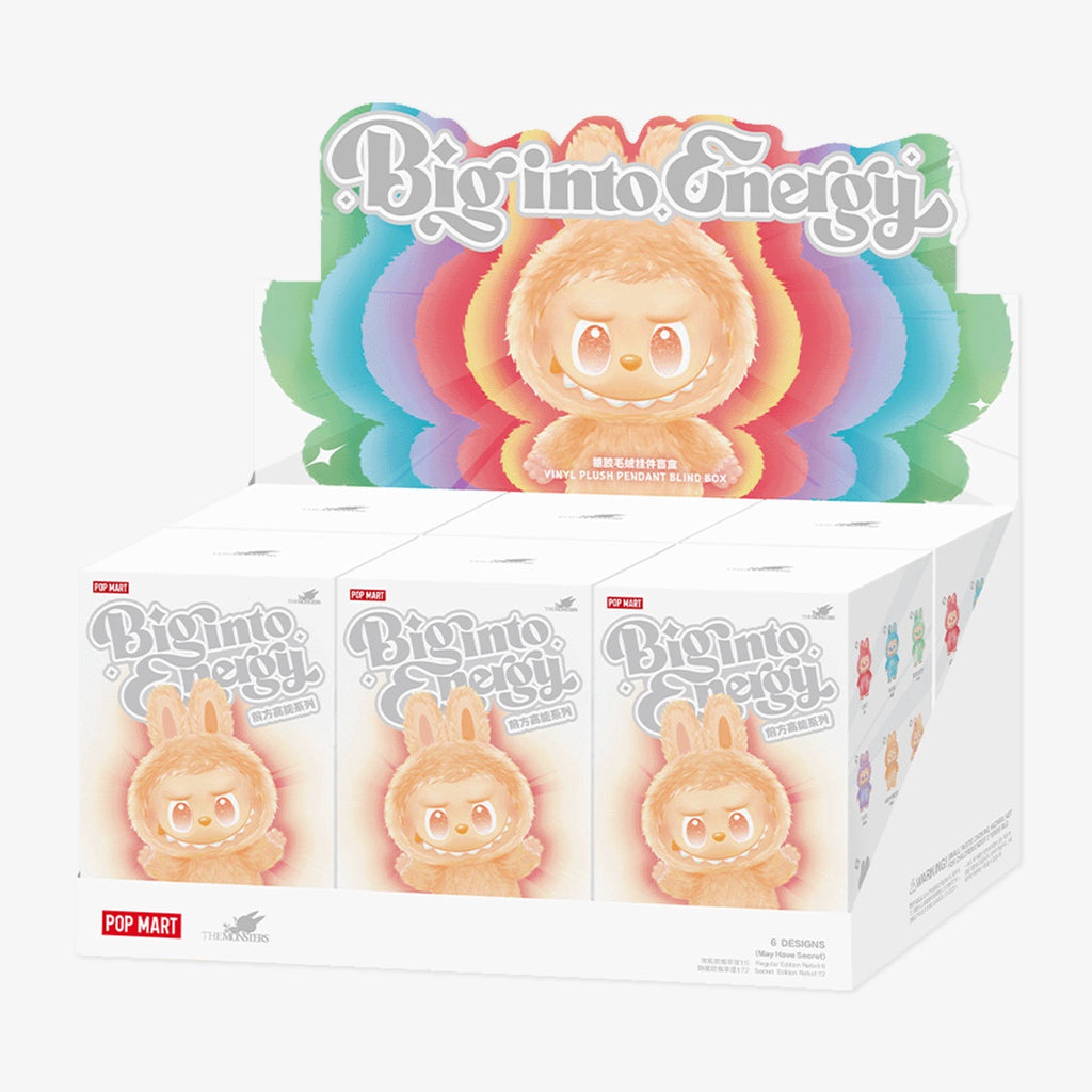 POP MART - Labubu - THE MONSTERS - Big into Energy Series - Vinyl Plush Pendant Blind Box - No return & refund & exchange - Resale