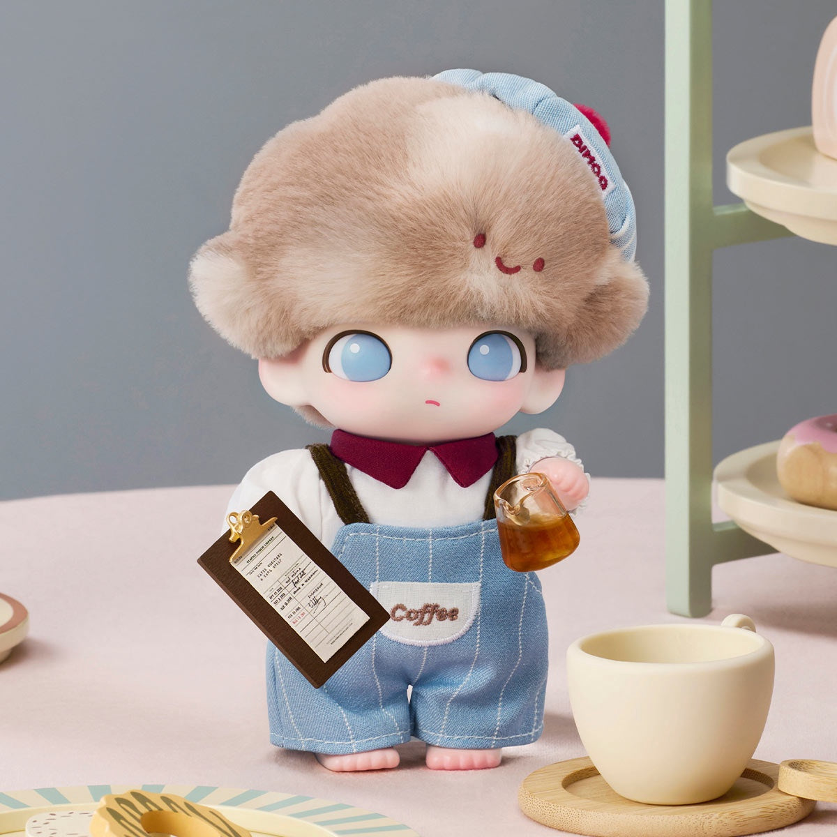 POP MART - DIMOO - Crush on Coffee Series - Vinyl Plush Blister Pack - No return & refund & exchange - Resale