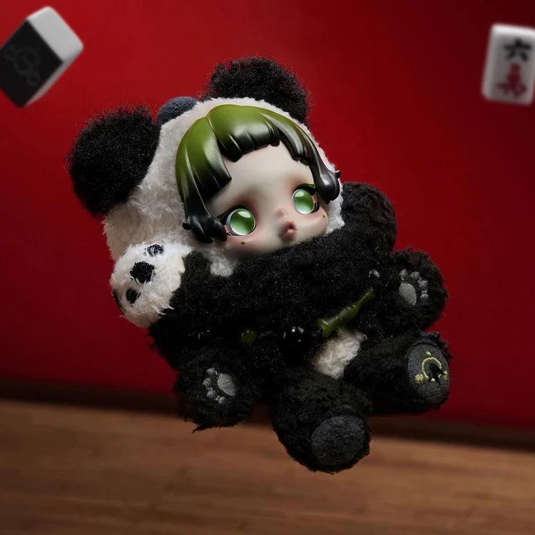 POP MART - SKULLPANDA Lazy Panda Plush Doll Pendant - No return & refund & exchange - Resale