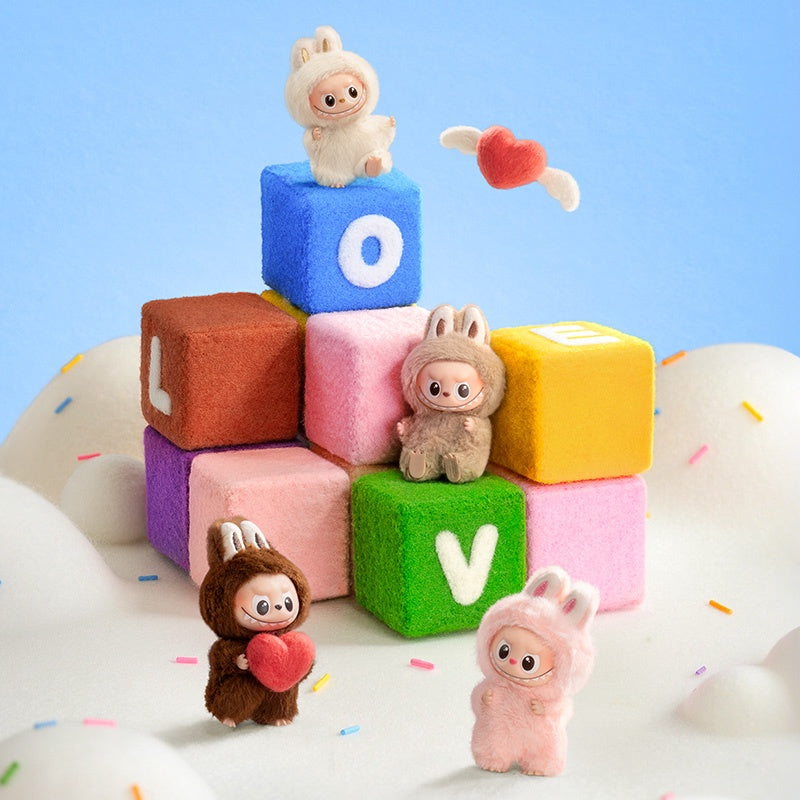 POP MART - Labubu - The Monster PIN FOR LOVE SERIES - Vinyl Plush Pendant Blind Box(A-M) - No return & refund & exchange - Resale