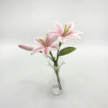 Crochet Hug - Micro Crochet Big Lily Brooch (with vase)