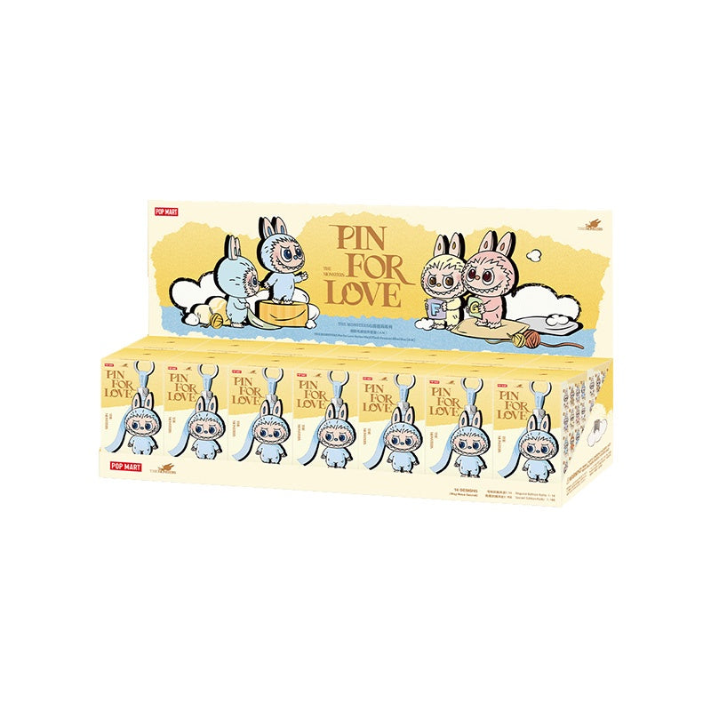 POP MART - Labubu - The Monster PIN FOR LOVE SERIES - Vinyl Plush Pendant Blind Box(A-M) - No return & refund & exchange - Resale