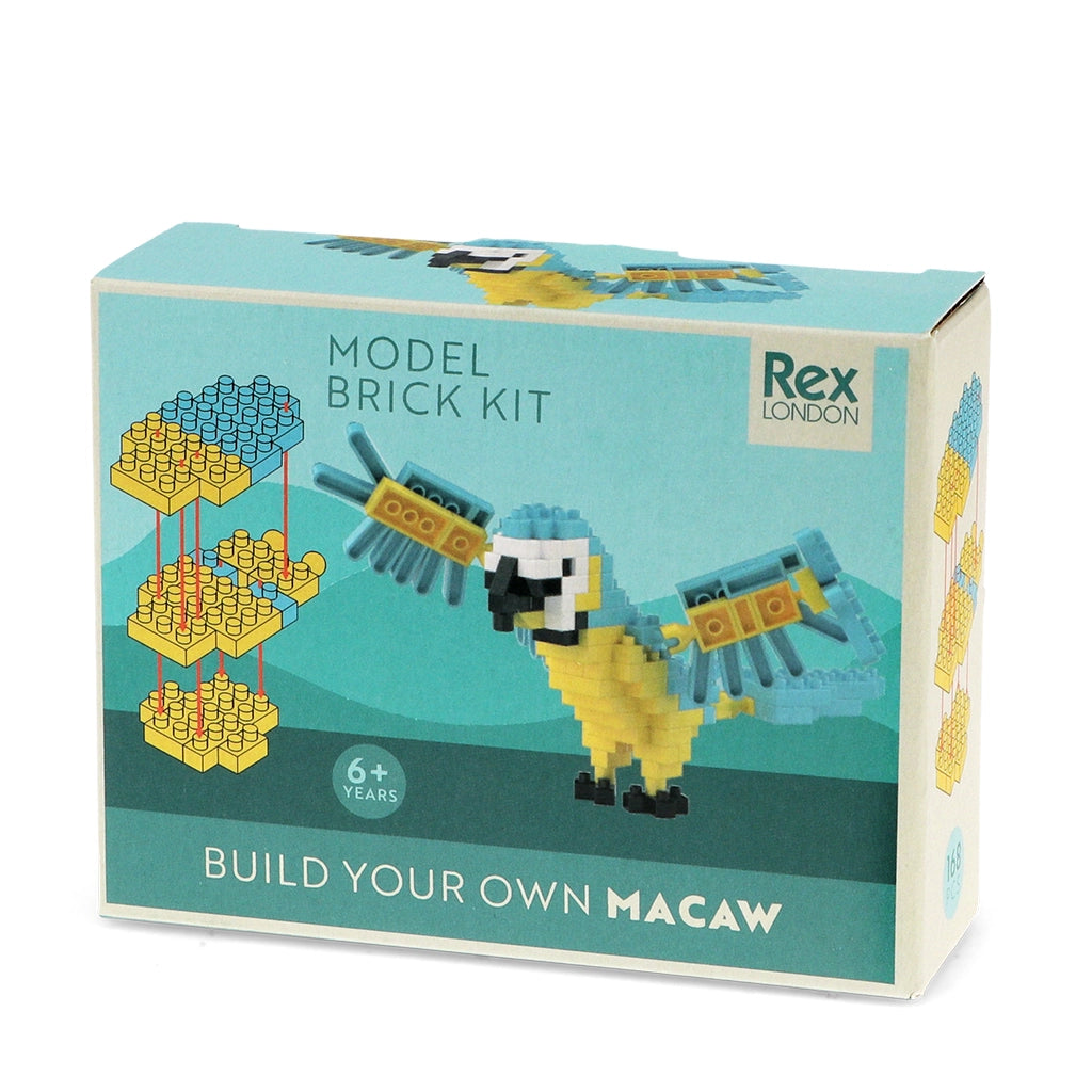 Build Your Own Animal Model Brick Kit - Macaw