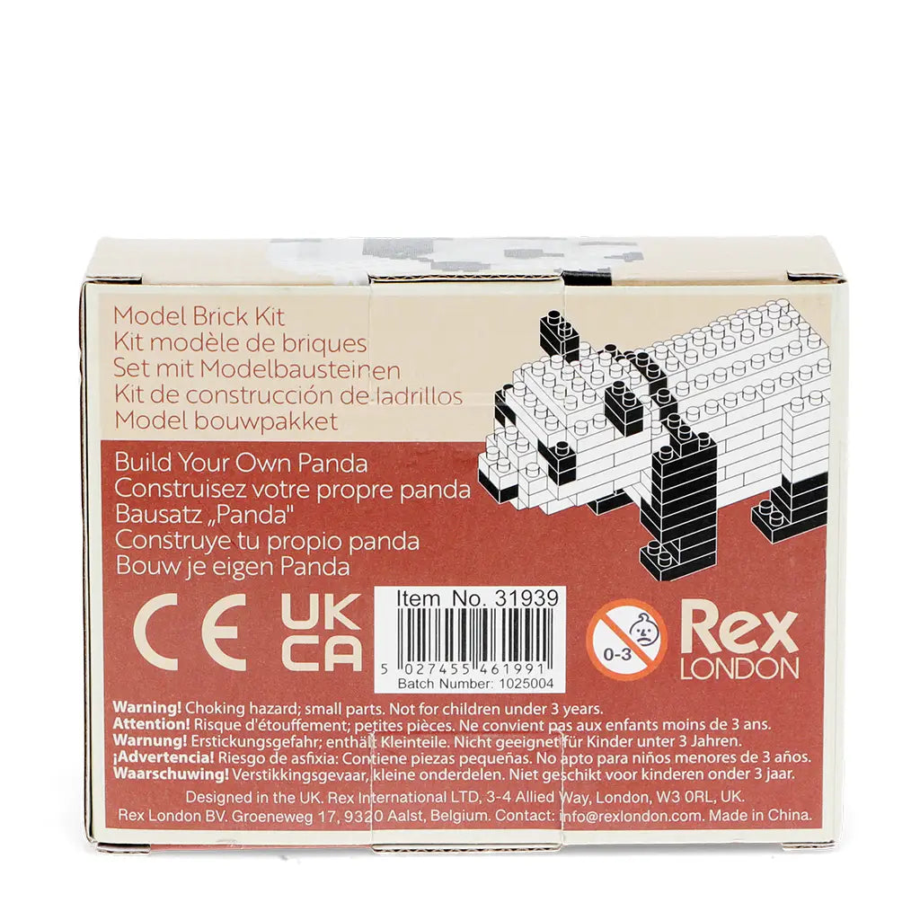 Build Your Own Animal Model Brick Kit - Panda