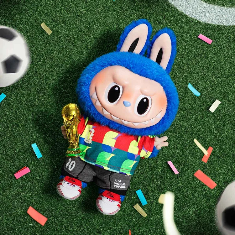 POP MART - Labubu - THE MONSTERS × FIFA SERIES-Catch the Win Vinyl Plush Doll - No return & refund & exchange - Resale