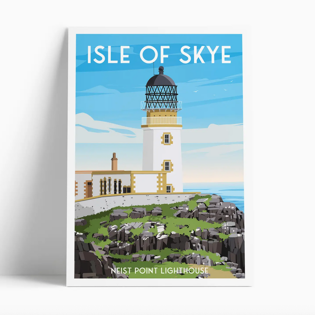 Illustrated print of Scotland - A4 Size