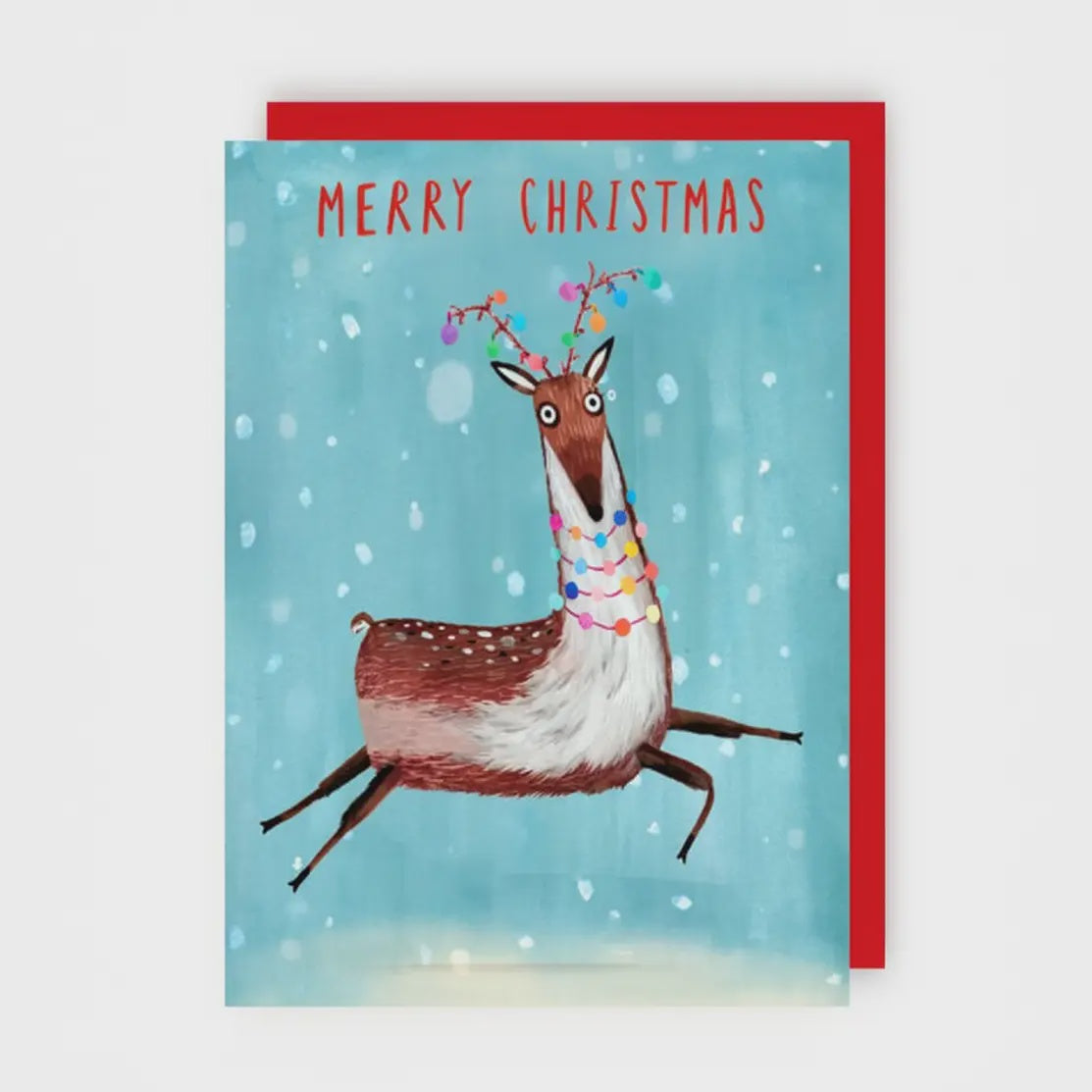 Christmas Reindeer Card | Funny Traditional Christmas Card