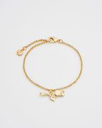 Fable Ivy Pearl T-Bar Bracelet