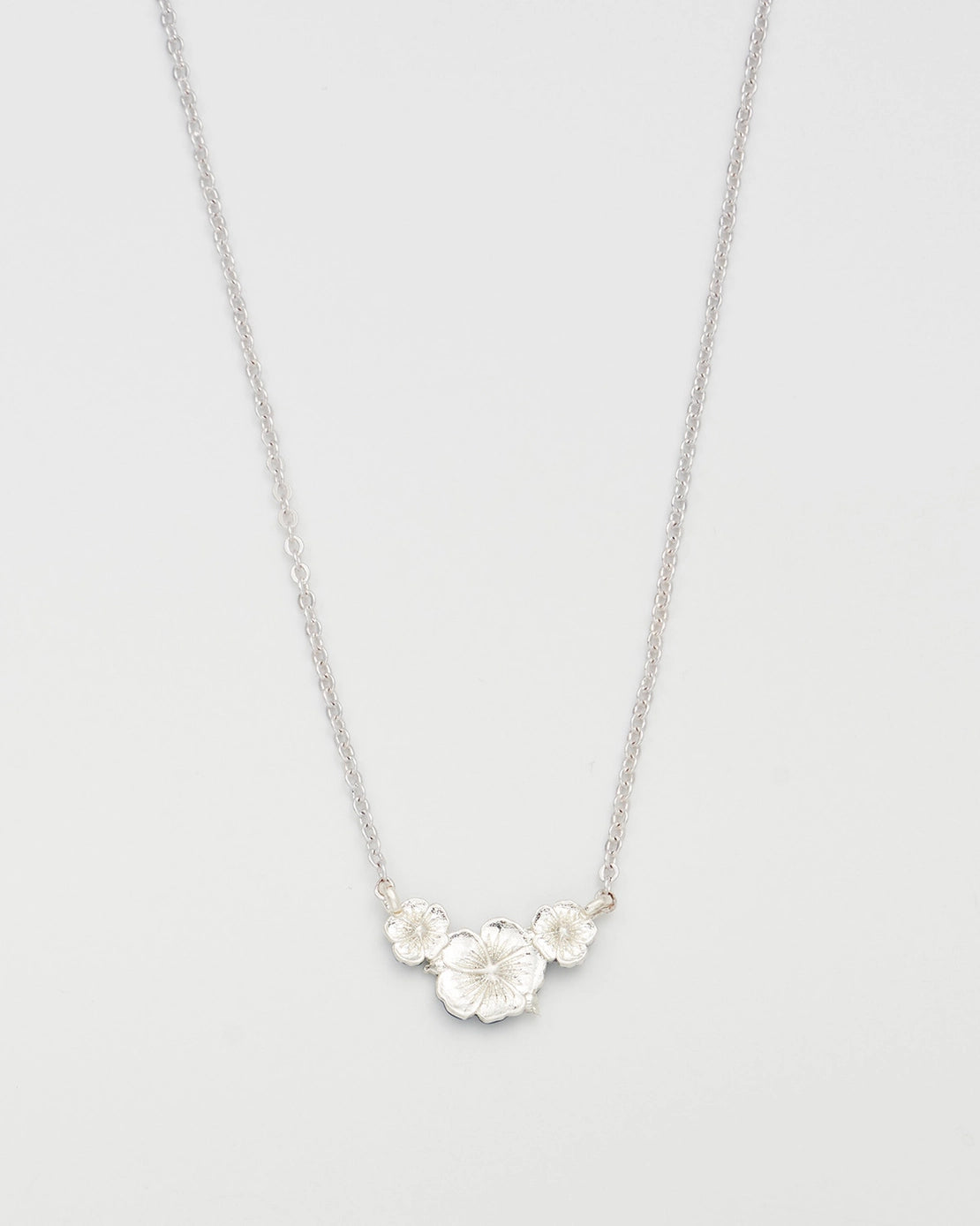 Fable Larkspur Choker Necklace in Silver