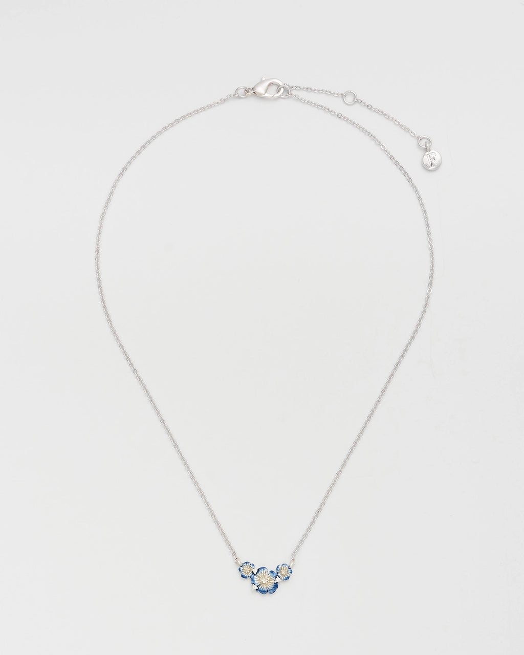 Fable Larkspur Choker Necklace in Silver