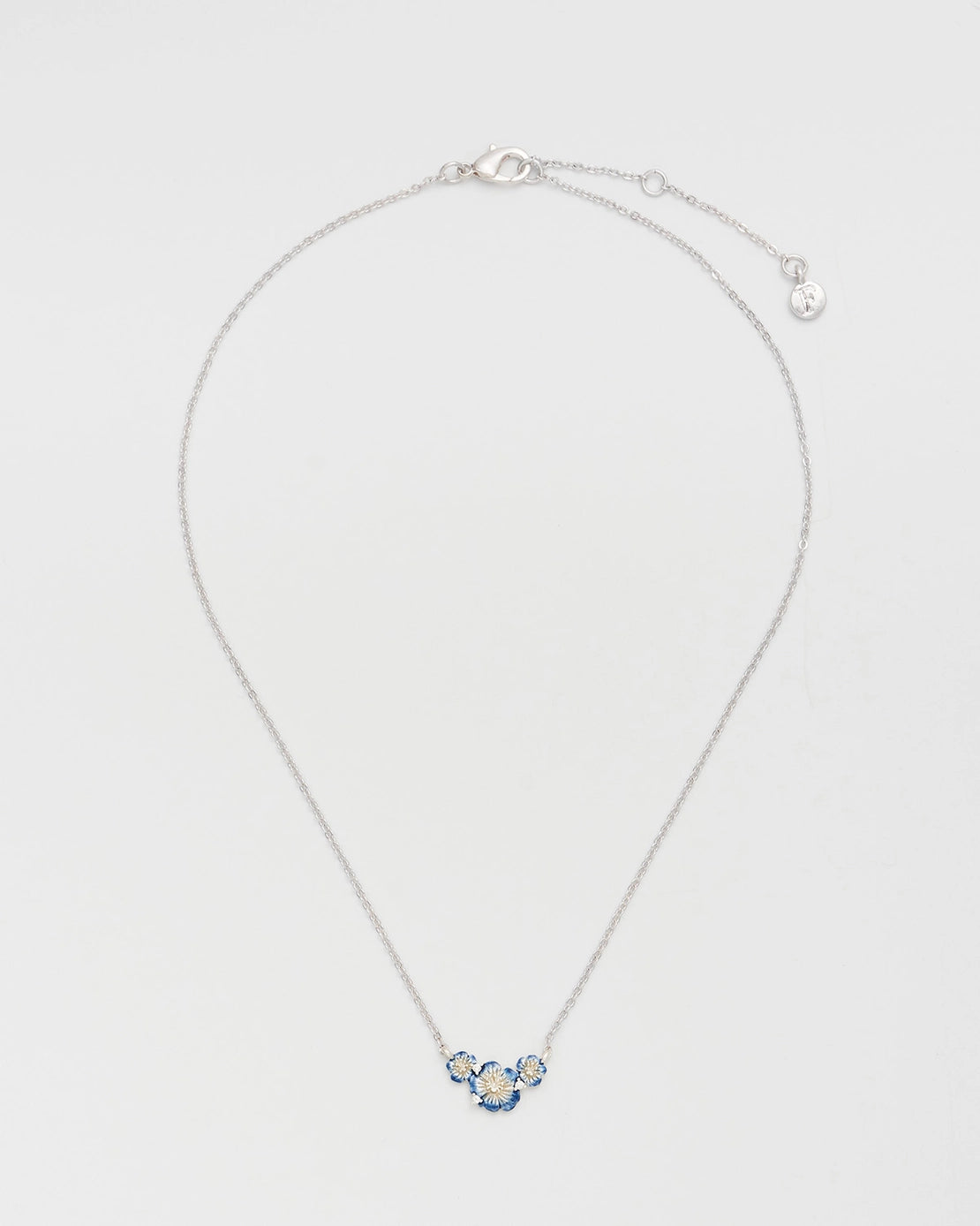 Fable Larkspur Choker Necklace in Silver