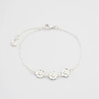 Fable Larkspur Multi Charm Bracelet in Silver