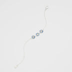 Fable Larkspur Multi Charm Bracelet in Silver