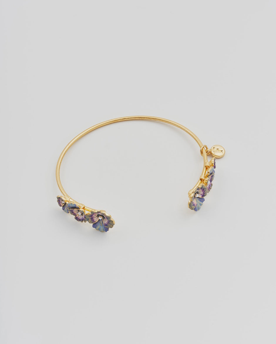Fable Pansy Pearl Bangle
