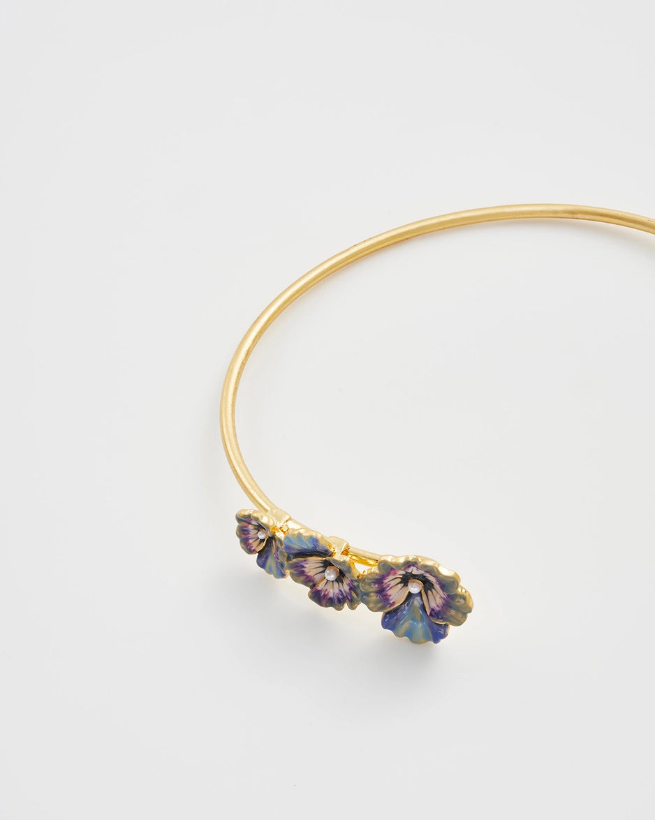 Fable Pansy Pearl Bangle