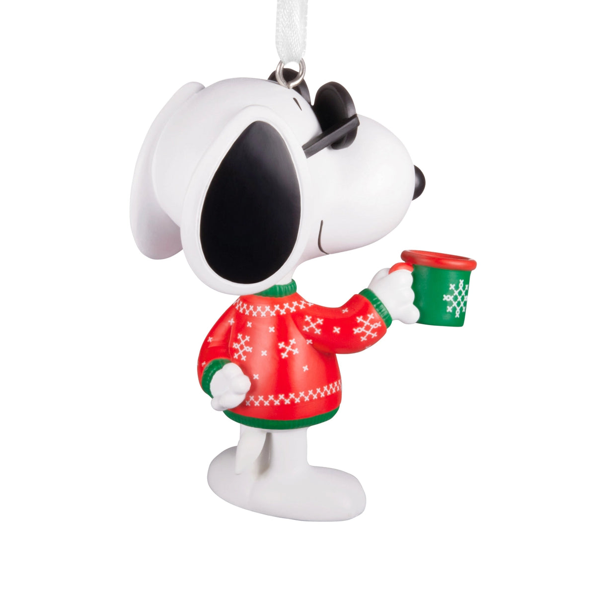 Peanuts™ Christmas Hanging Ornament - Snoopy As Joe Cool