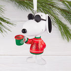 Peanuts™ Christmas Hanging Ornament - Snoopy As Joe Cool
