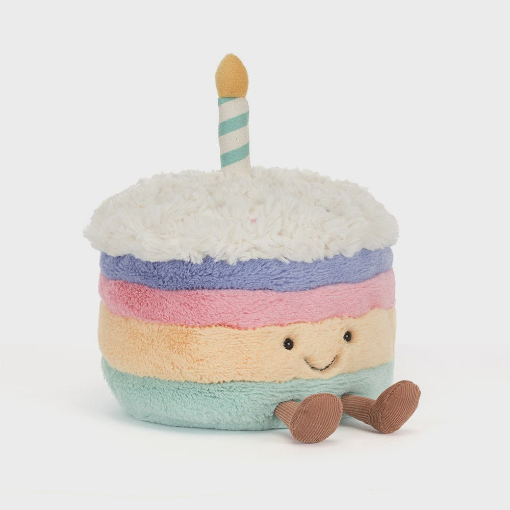 Jellycat Amuseables Rainbow Birthday Cake