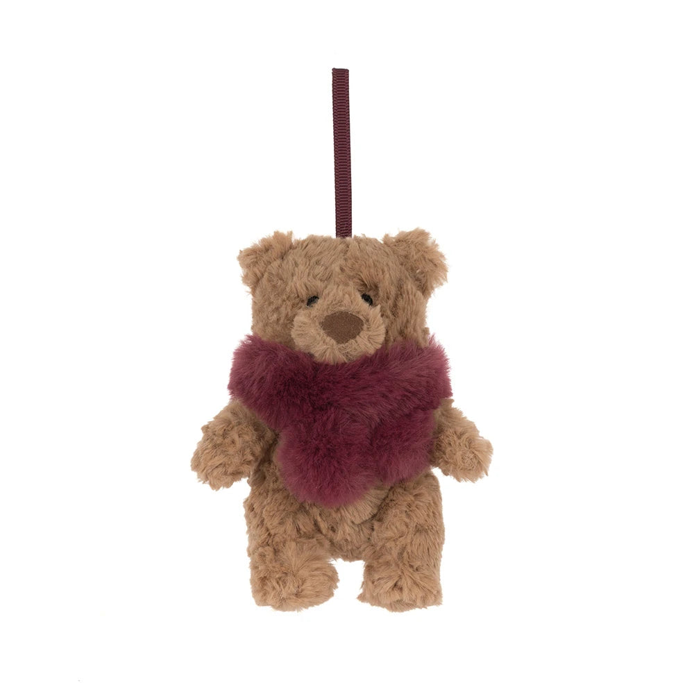 Jellycat Bartholomew Bear Winter Warmer Decoration