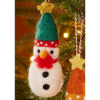 Felt Cosy Snowman Decoration