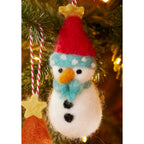 Felt Cosy Snowman Decoration