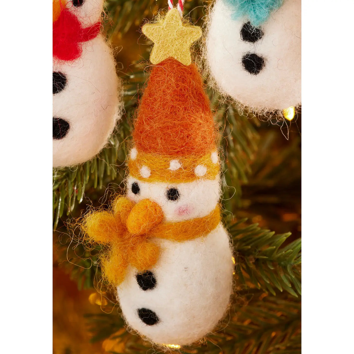 Felt Cosy Snowman Decoration