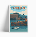Illustrated print of Scotland - A4 Size