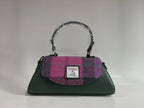 RAEBURY  Harris Tweed Trapezoid Handbag