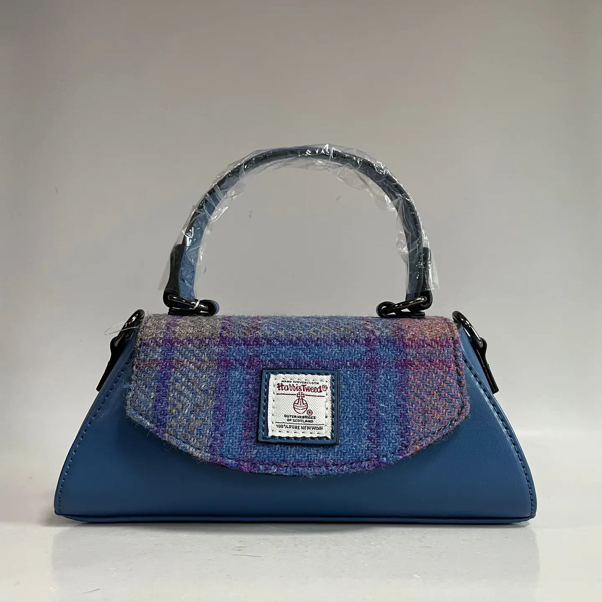 RAEBURY  Harris Tweed Trapezoid Handbag