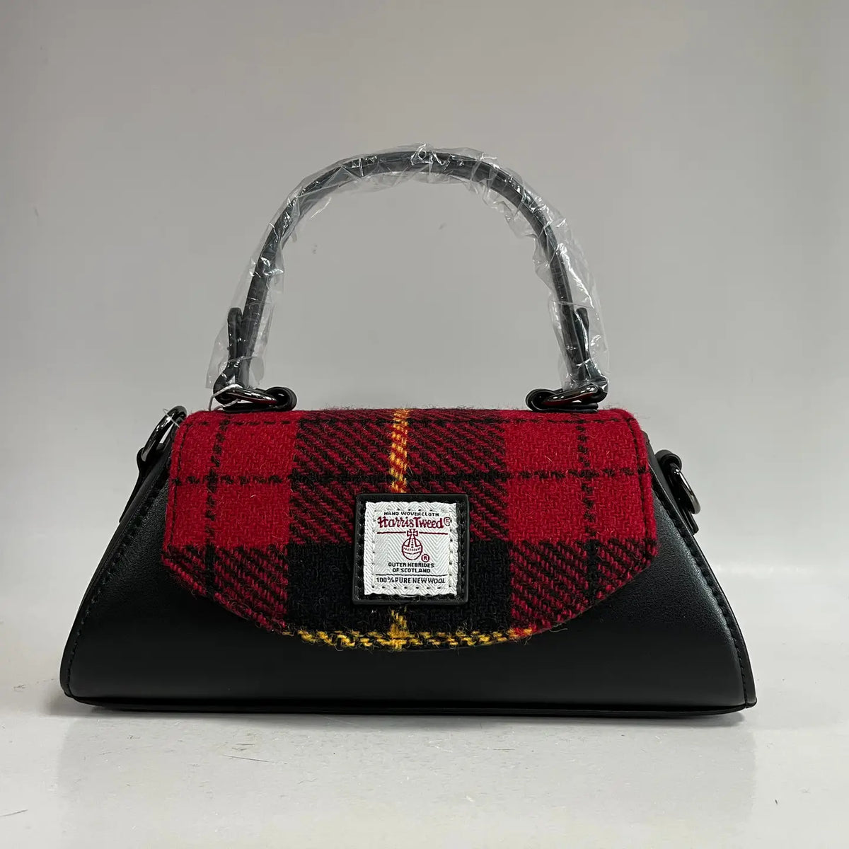 RAEBURY  Harris Tweed Trapezoid Handbag