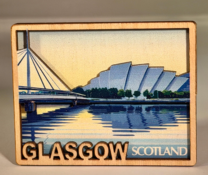 Scottish Wooden Magnet