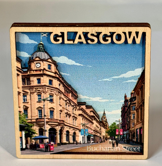 Scottish Wooden Magnet