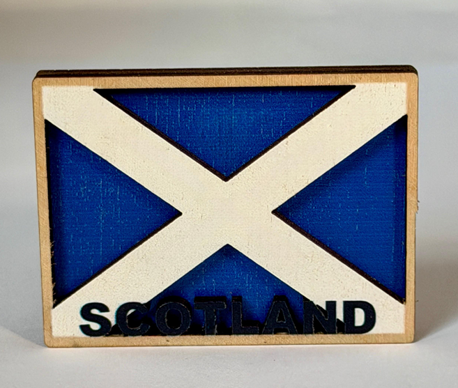 Scottish Wooden Magnet