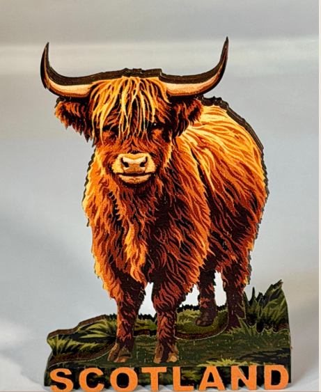 Scottish Wooden Magnet