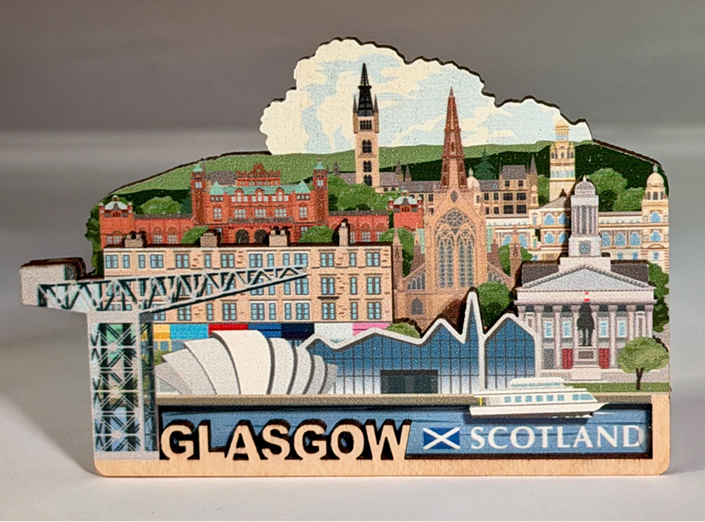 Scottish Wooden Magnet