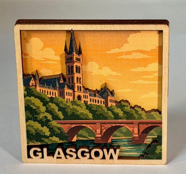 Scottish Wooden Magnet