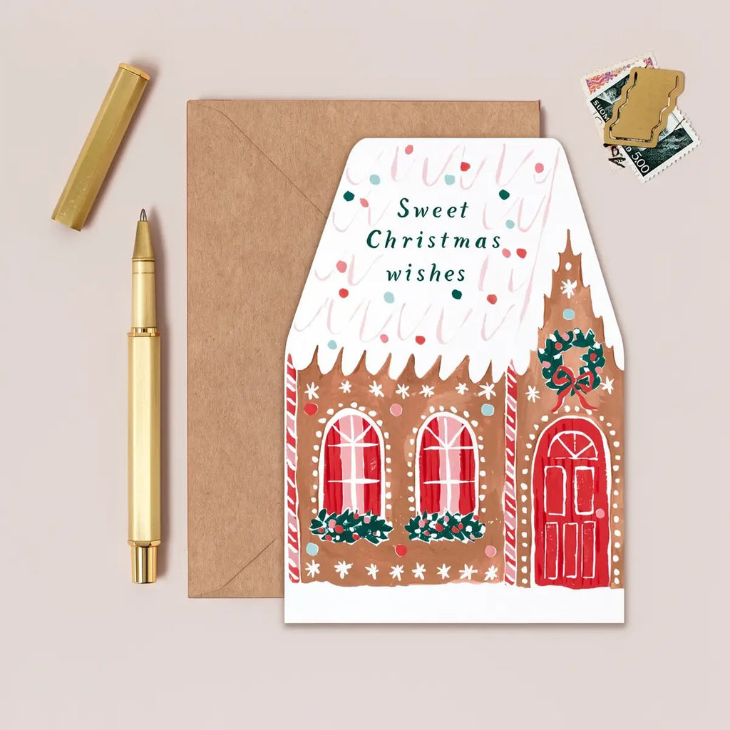 Gingerbread House Christmas Card | Holiday Cards | Christmas