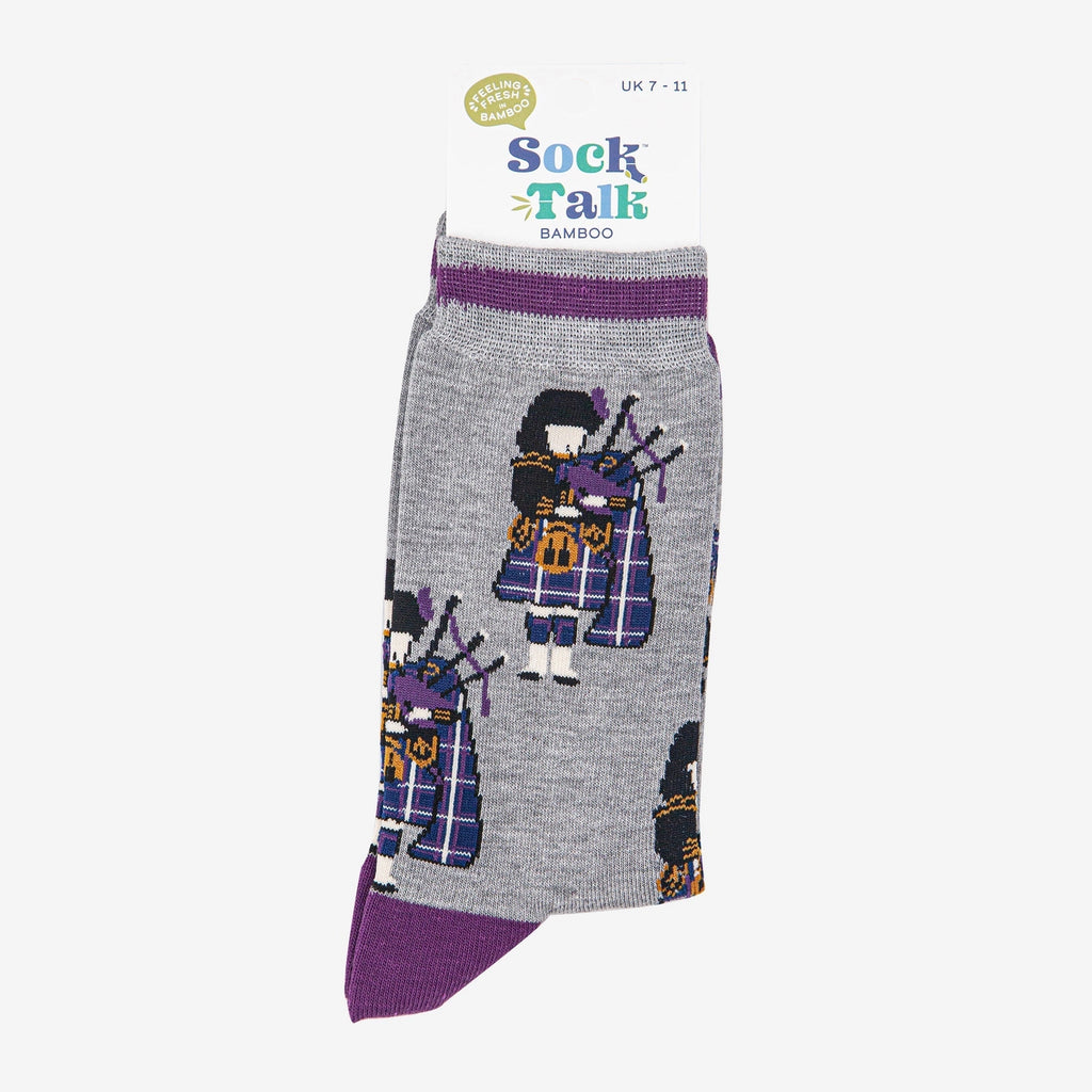 Bamboo Socks - Grey Marl, Piper (UK7-11)