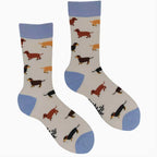Dachshund Bamboo Socks - Dasch Stash-Cream/ S