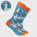 Fluffy Silly Goose Socks-Duck Egg/ S