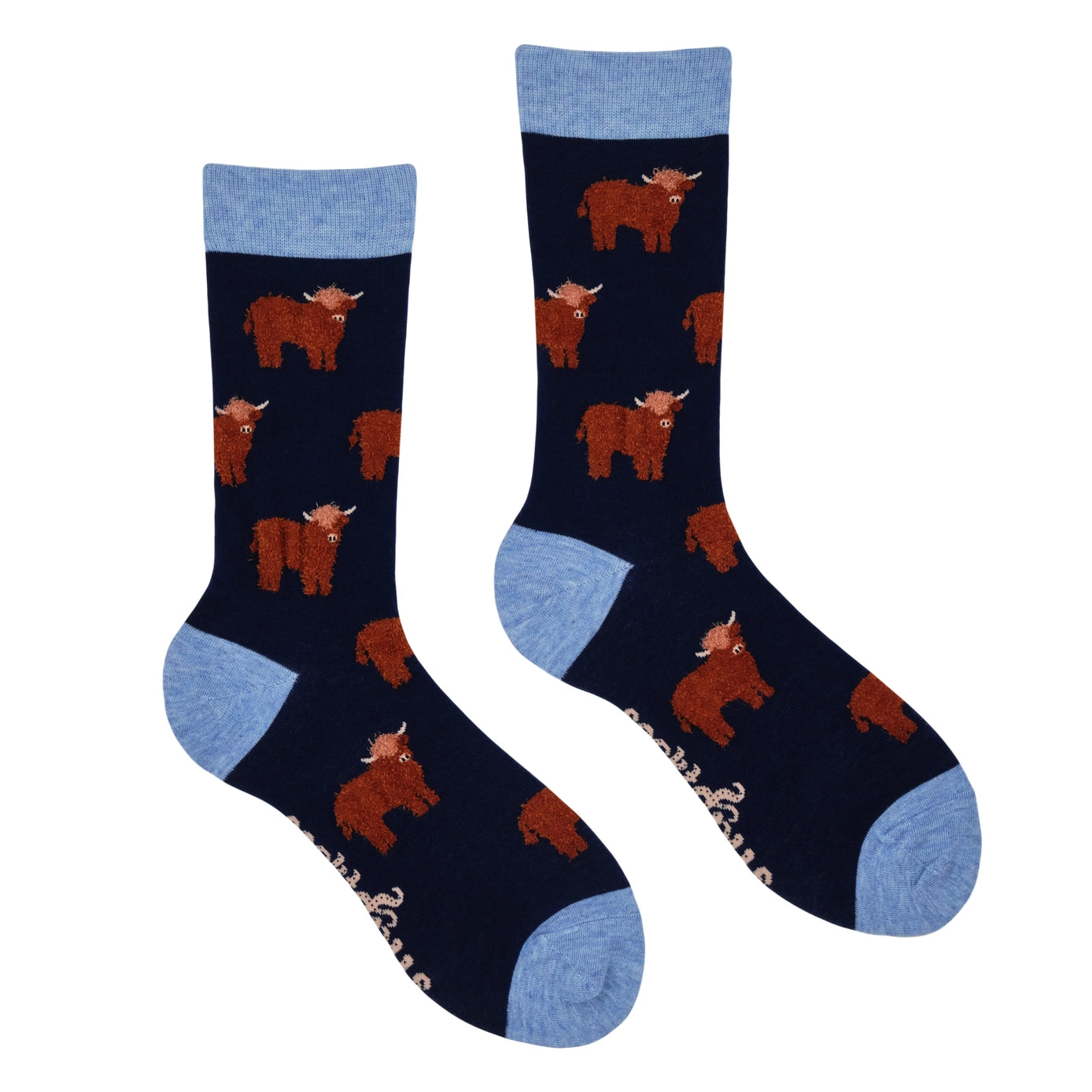 Fluffy Coo Socks-Navy/ S