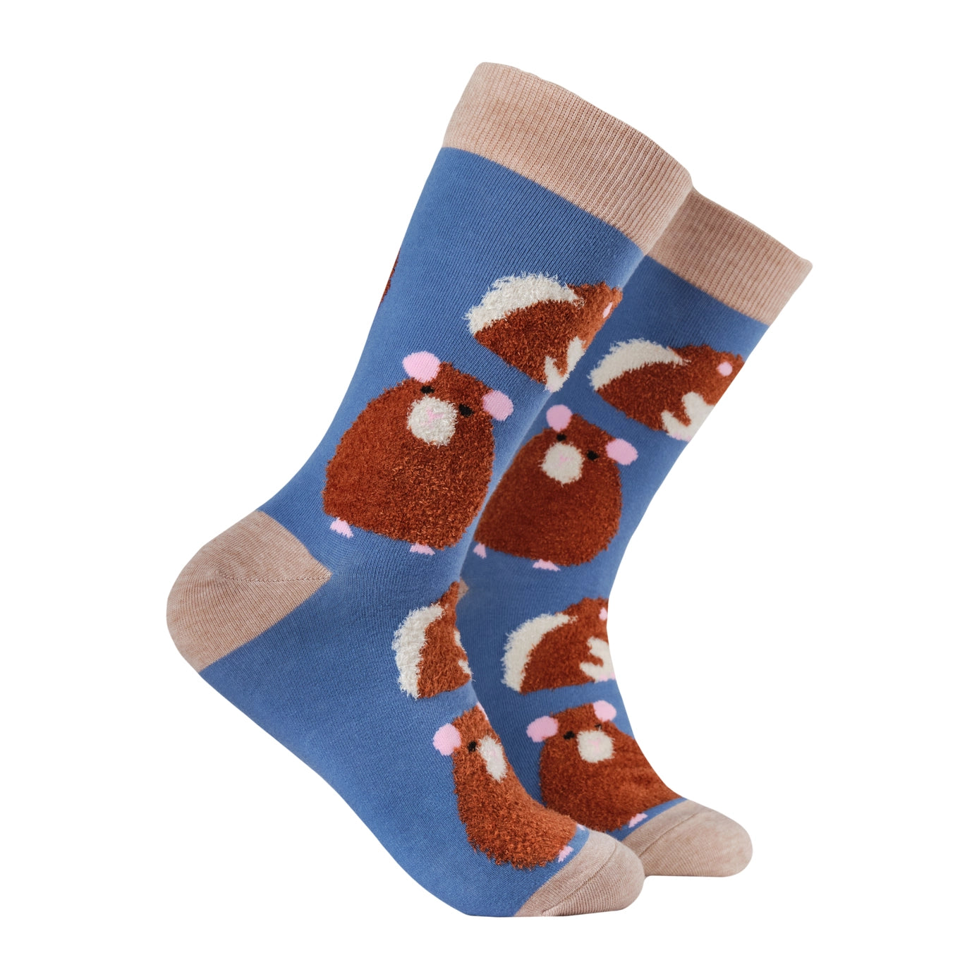 Fluffy Hamster Socks-DENIM/ S