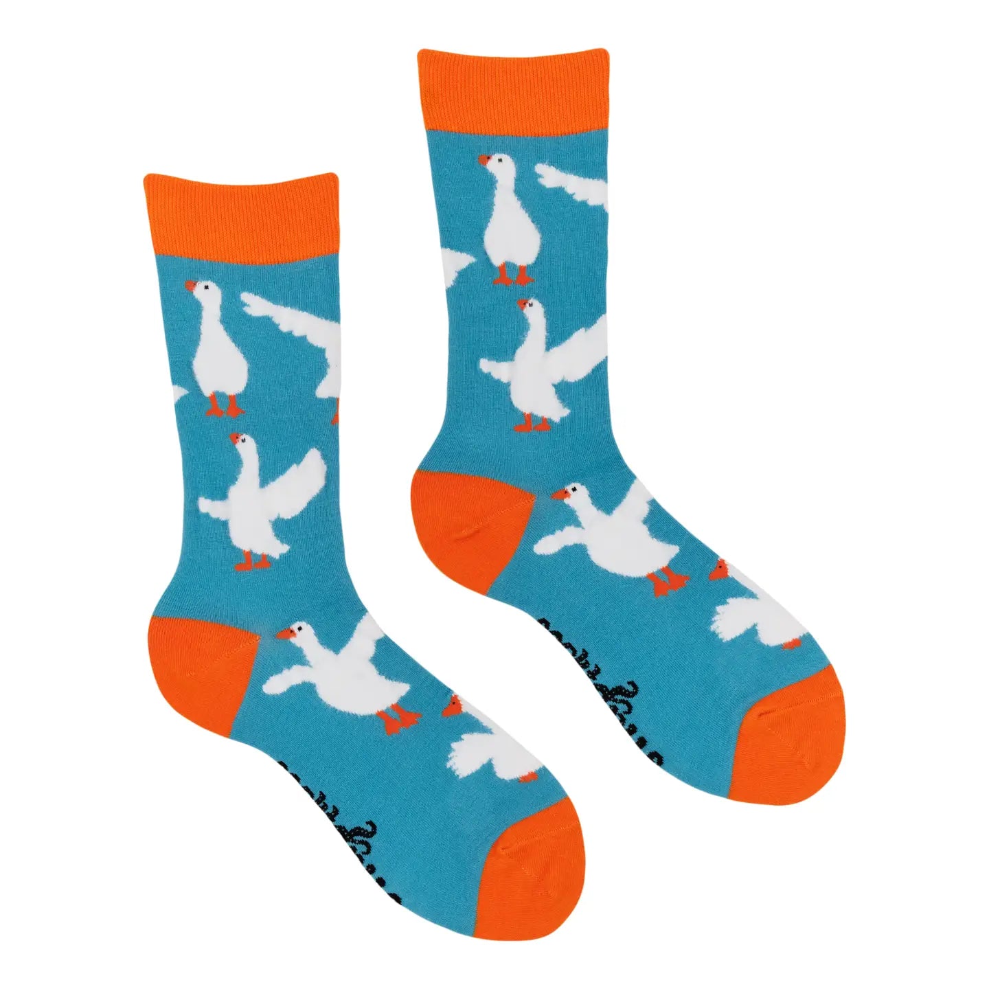 Fluffy Silly Goose Socks-Duck Egg/ S
