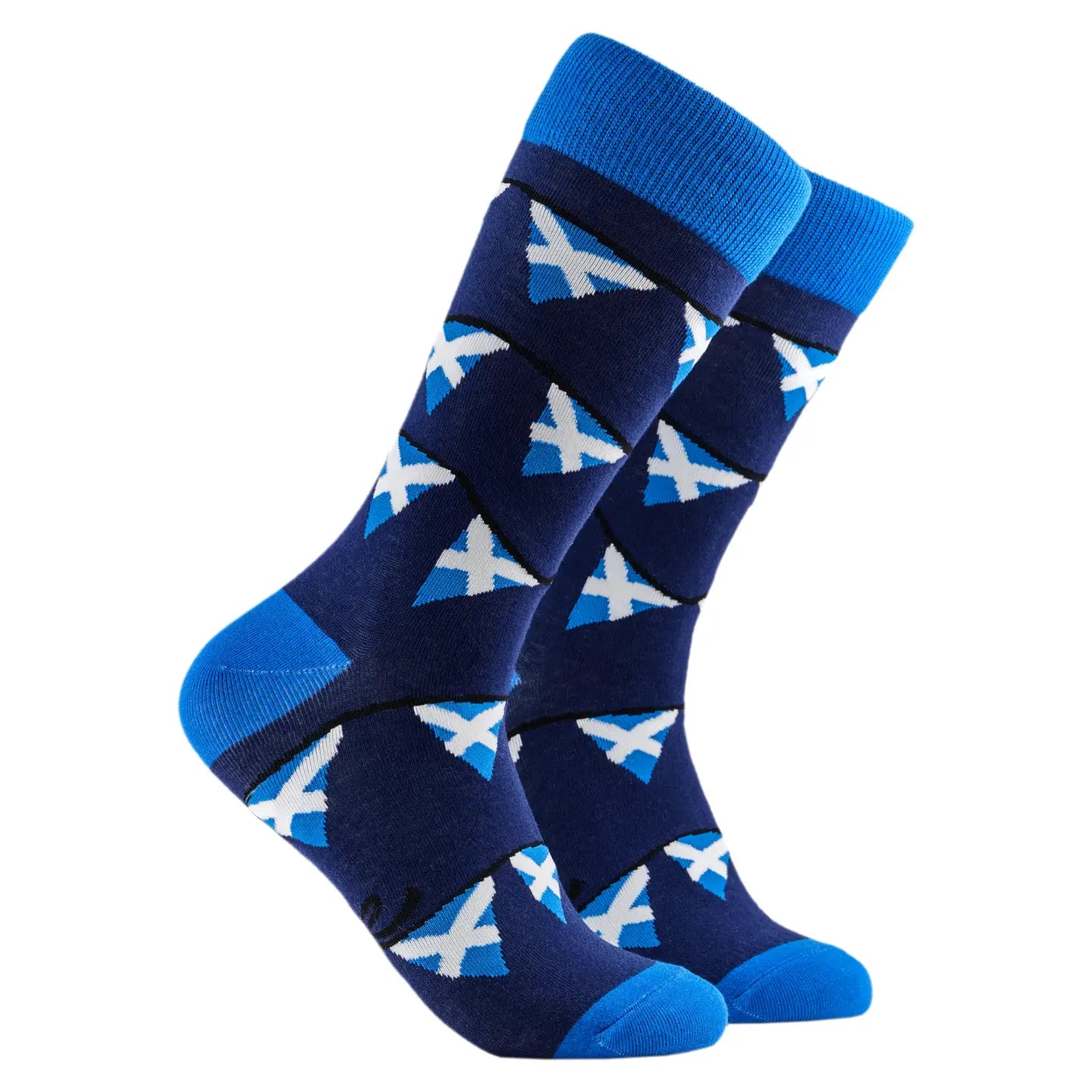 Scottish Bunting Socks-Navy/ L