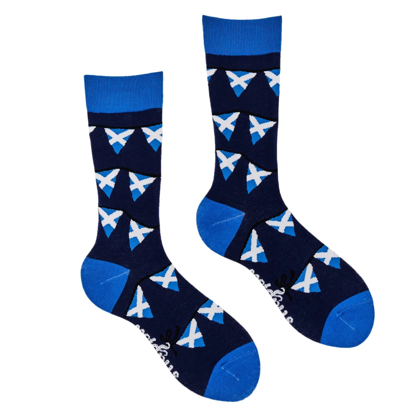 Scottish Bunting Socks-Navy/ L